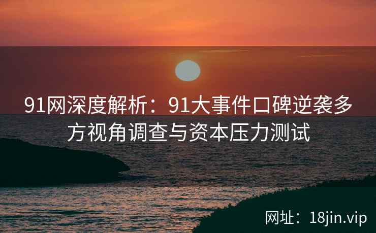 91网深度解析：91大事件口碑逆袭多方视角调查与资本压力测试
